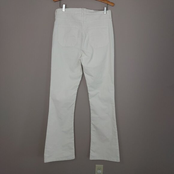 Gap 70's Flare Hi Rise Ivory Frost Corduroy Pants Size 30T NWOT - Picture 9 of 11